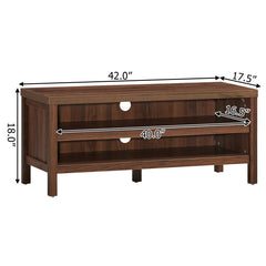 3-Tier TV Stand for TV's up to 45 Inch with Storage Shelves