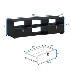 TV Stand Entertainment Media Center Console for TV's up to 60 Inch with Drawers