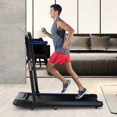 2 in 1 Folding Treadmill with Incline with Remote Control