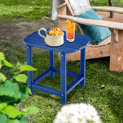 2-Pieces18 Inches Adirondack Outdoor Side Table for Patio and Garden