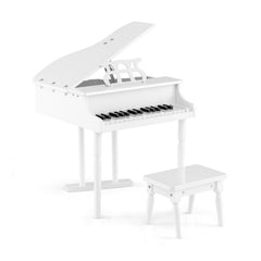 30-Key Kids Piano Keyboard Toy with Bench Piano Lid and Music Rack