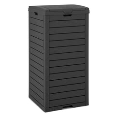 31 Gallon Large Outdoor Trash Can with Lid and Pull-out Liquid Drawer for Easy Cleaning