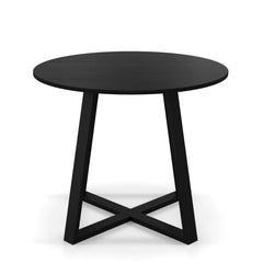 36 Inch Mid-Century Round Dining Table with Pedestal Base for Dining Room