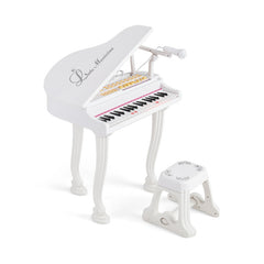 37 Keys Kids Piano Keyboard with Stool and Piano Lid