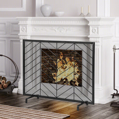38 x 31 Inch Single Panel Fireplace Screen