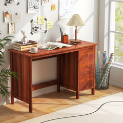 48 Inch Modern Writing Home Office Computer Desk with 3 Drawers