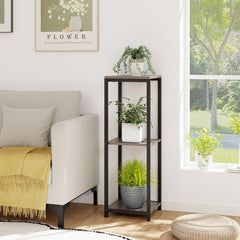 3-Tier Tall Metal Plant Stand Corner Plant Holder with Anti-tipping Device