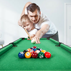24" Mini Tabletop Pool Table Set Indoor Billiards Table with Accessories