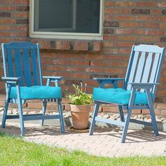 21 Inch x 21 Inch Patio Chair Seat Cushion Pads for Indoor and Outdoor