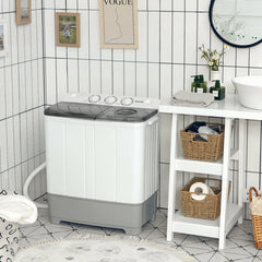 2-in-1 Portable 22lbs Capacity Washing Machine with Timer Control