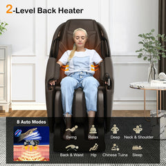 Soothe 10-Full Body Zero Gravity Massage Chair with SL Track Heat