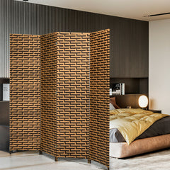 4 Panel Folding Privacy Partition Room Divider with Rustproof Hinge