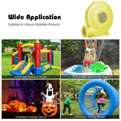 350 Watt 0.5 HP Air Blower Pump Fan for Inflatable Bounce House and Bouncy Castle