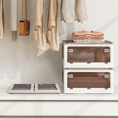 3-Pack Stackable Storage Bins with Lids with 5 Opening Ways