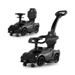 3 in 1 Licensed Lamborghini Ride Walking Toy Stroller