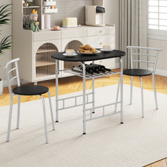 3-Piece Space-Saving Bistro Set for Kitchen and Apartment