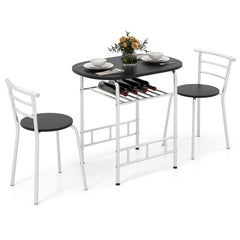 3-Piece Space-Saving Bistro Set for Kitchen and Apartment