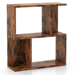 3-Tier Bookshelf with Display Shelf for Small Space