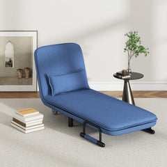 3-in-1 Convertible Sofa Bed with 5-Position Adjustable Backrest and Lumbar Pillow