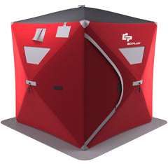 3-person Portable Pop-up Ice Shelter Fishing Tent with Bag