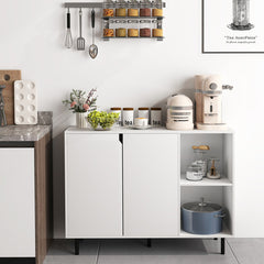 42 Inch Sideboard Buffet Cabinet Kitchen with Adjustable Shelves