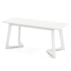 42 Inch Modern Entryway Bench Long Dining Bench with Rubber Wood Legs