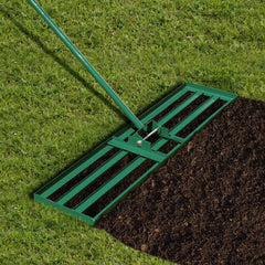42 x 10 Inch Lawn Leveling Rake with Ergonomic Handle