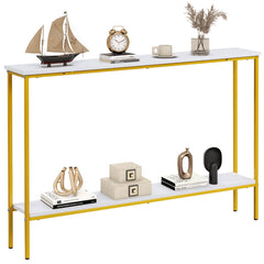 44 Inch Console Table with Shelf with Dual Anti-Tipping Kits