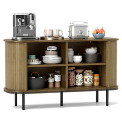 47 Inch Sideboard Buffet Cabinet with Adjustable Shelves for Kitchen Dining Room Living Room Entryway