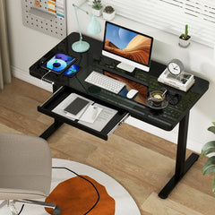 48-Inch Height Adjustable Electric Standing Desk with Drawer