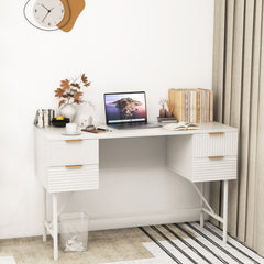 48 Inch Home Office Computer Desk with 4 Drawers