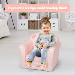 Super Soft Velvet Lamb/Mermaid Kids Couch Sofa with Armrests