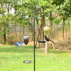 Metal Acorn Wild Bird Feeder Outdoor Hanging Food Dispenser for Garden Yard