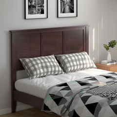 Full Size Wood Headboard with Pre-drilled Holes and Height Adjustment