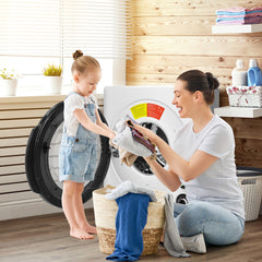 Compact Electric Tumble Laundry Dryer with Stainless Steel Tub
