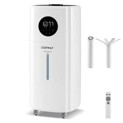 5.5Gal Humidifier with 360° Nozzles and Wheels for Large Room