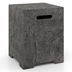 50,000 BTU Fire Pit Table Set with Hideaway Tank Holder and Lava Rocks