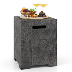 50,000 BTU Fire Pit Table Set with Hideaway Tank Holder and Lava Rocks