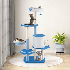54 Inches Tall Modern Cat Tree Tower for Indoor Cats