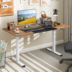 55 Inch Electric Standing Desk Adjustable with Cable Management Hole