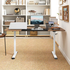 55 Inch Electric Standing Desk Adjustable with Cable Management Hole