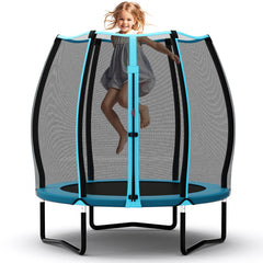 55 Inch Trampoline for Kids Toddler Mini Trampoline with Safety Enclosure Net
