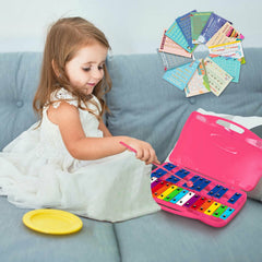 25 Notes Glockenspiel Chromatic Metal Xylophone