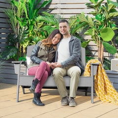 HDPE Patio Adirondack Chair for Porch Garden Backyard