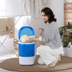 5.5 lbs Portable Semi Auto Washing Machine for Small Space
