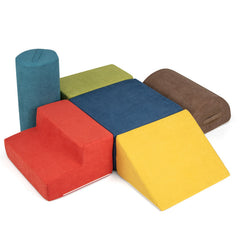 6-Piece Baby Climbing Blocks with 30D High-Density Foam and Carrying Handles