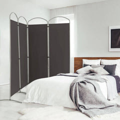 6.2Feet Folding 4-Panel Room Divider for Home Office Living Room