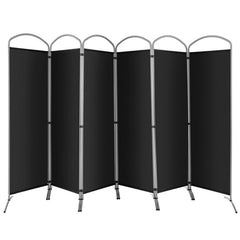 6 Feet 6-Panel Freestanding Folding Privacy Screen Room Divider