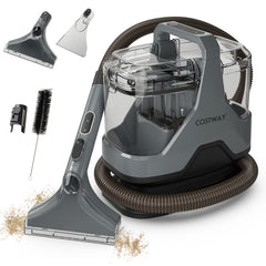 600W Upholstery Cleaner Machine with 15Kpa Powerful Suction and Versatile Attachments
