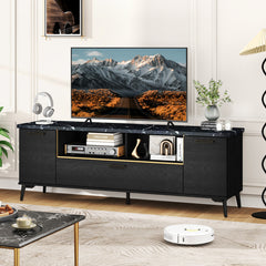 63 Inch TV Stand with Flip Door Cabinet for TVs up to 75 Inch